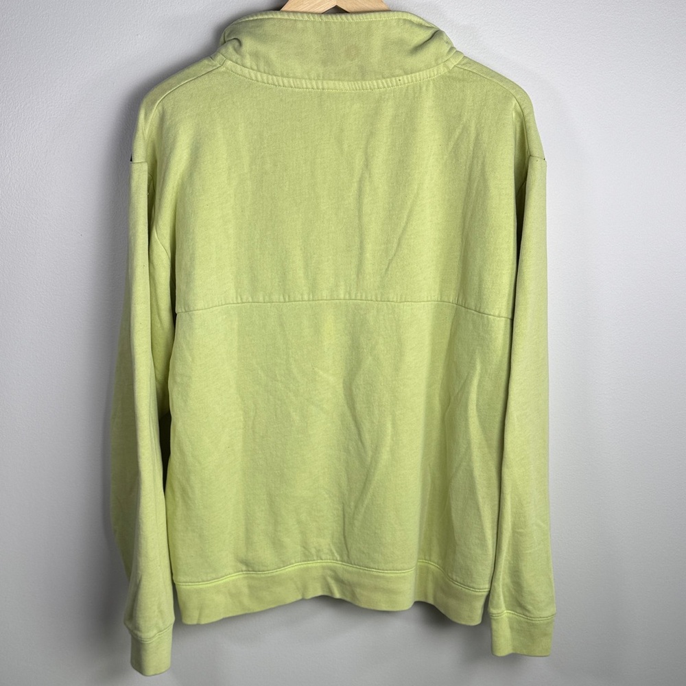 Y2K Style PINK VS Neon Green Oversized 1/4 Zip Sweatshirt Size L Read Desc - Picture 5 of 6